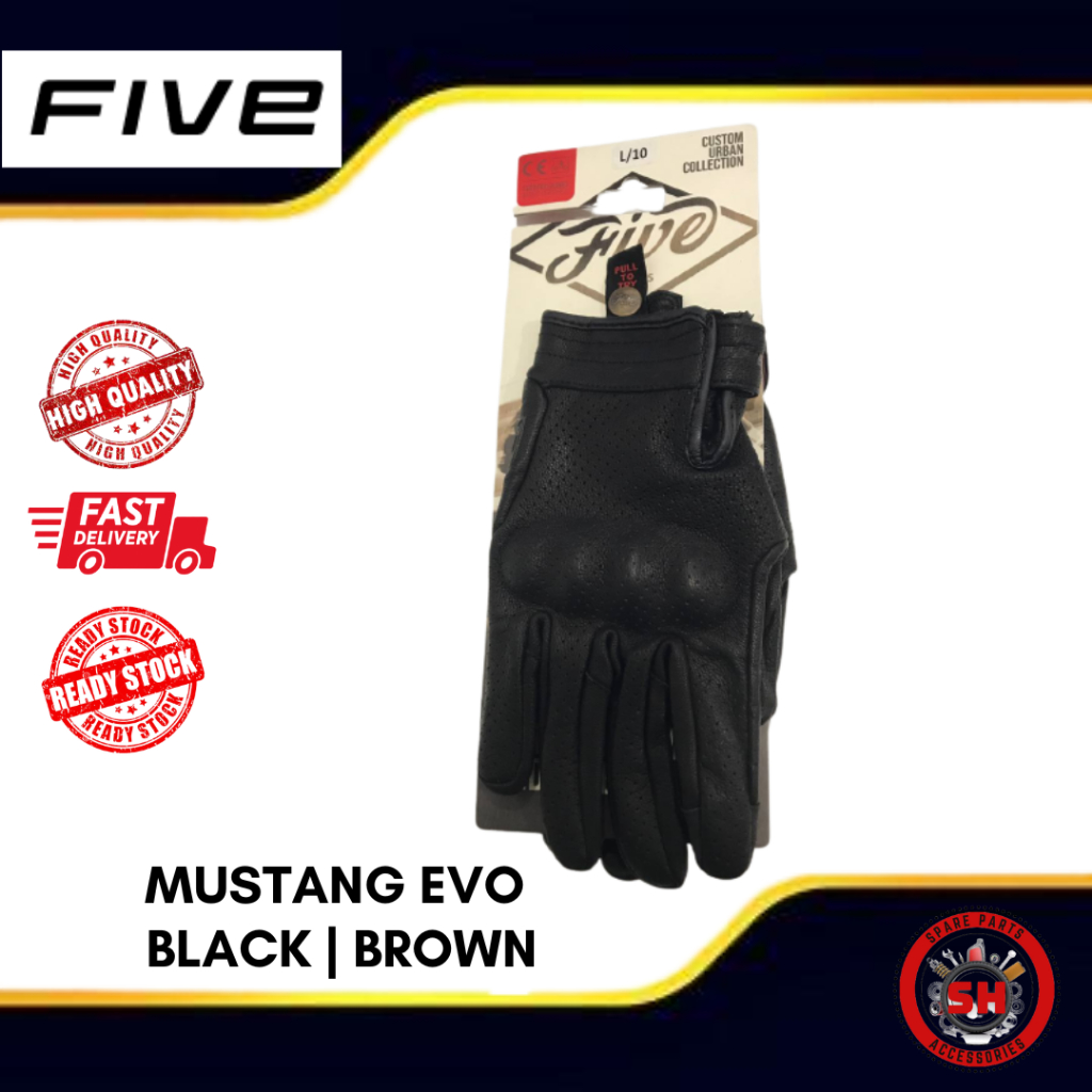 Five Glove Mustang Evo Glove (Ready Stock) Glove Motor Motorcycles Glove