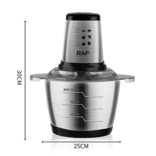 Stainless Steel Electric Meat Grinder Home Automatic Vegetable Chopper Slicer Machine Food Processor Chopper Household G