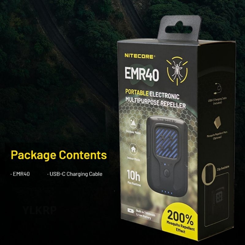 NITECORE EMR40 Mosquito Repellent Rechargeable Portable Outdoor Hiking Camping (NC-EMR40