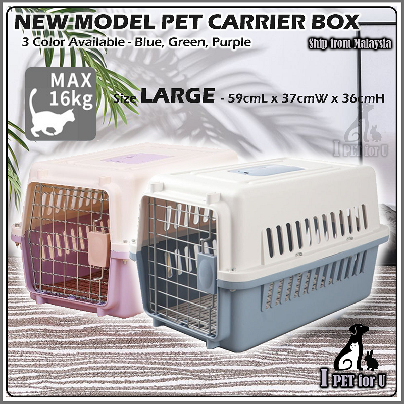 Pet Air Case Dog Cat Cage Transport Box Sangkar Kucing Anjing Puppy Travel Carrier Teddy Bichon Outdoor Bag Case