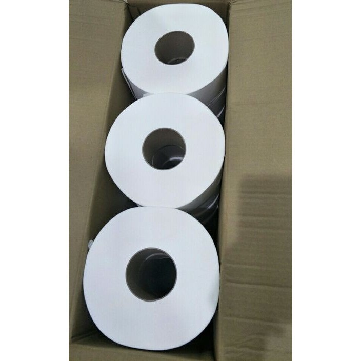 (12 ROLLS) Jumbo Roll Tissue (JRT) 2-PLY Virgin Pulp Toilet Tissue