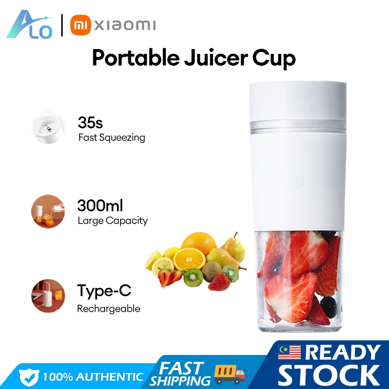 Xiaomi Mijia Portable Juicer Cup Electric Blender Mixer Juicer Fruit Vegetables Juice Maker Juice Extractor 300ml 便携榨汁杯