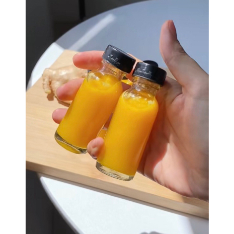 30ml Wellness Booster Storage Bottle/ Botol Kaca Viral 30ml/ Clear Glass Bottle Homemade Immune Booster Vitamin Shot