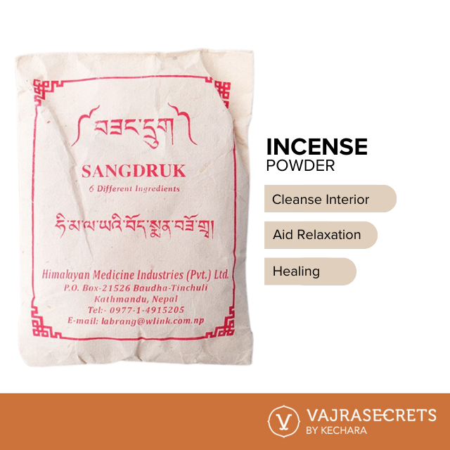 Sangdruk Himalayan Buddhist Incense Powder (Traditional Filling Of Statues And Stupas)