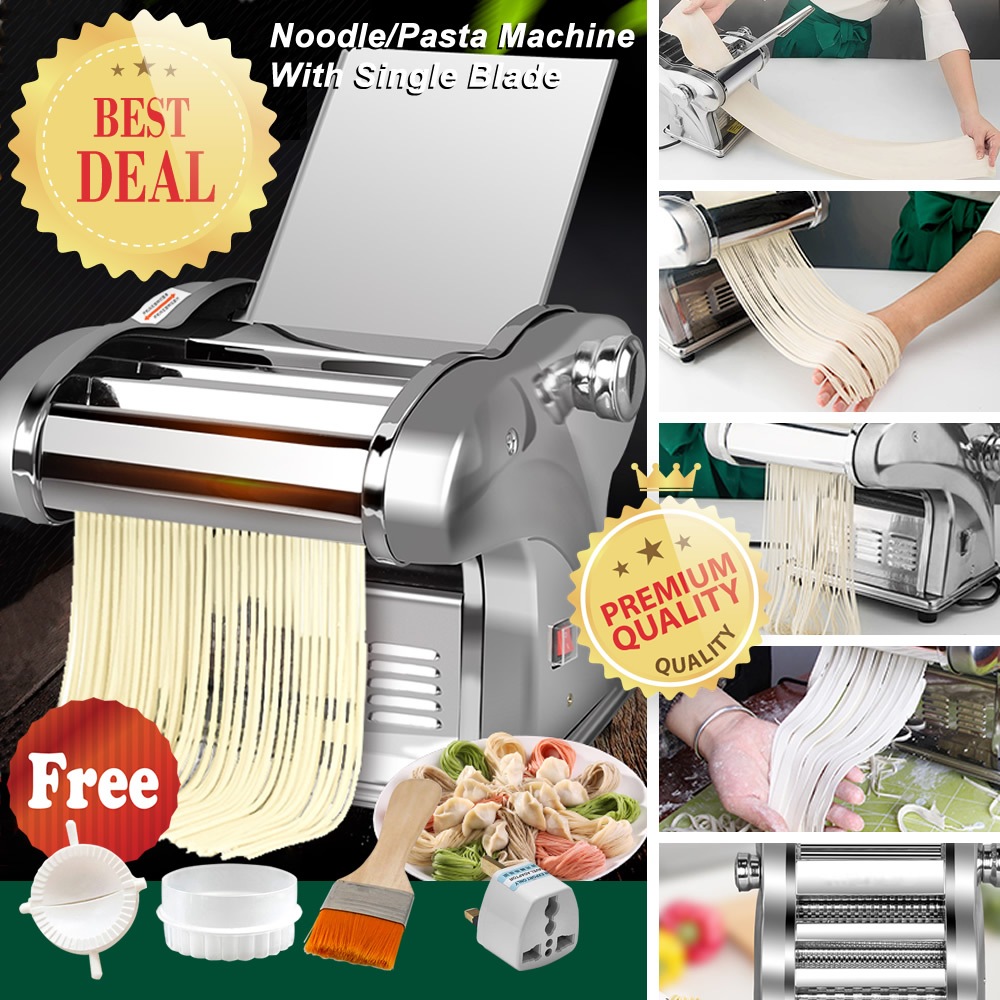 [SINGLE-BLADE, 1 YEAR WARRANTY]  HM JCD-BIM568-1 Noodle/Pasta Maker, Electric Noodle Press Machine, Pasta Maker, 6 Speed