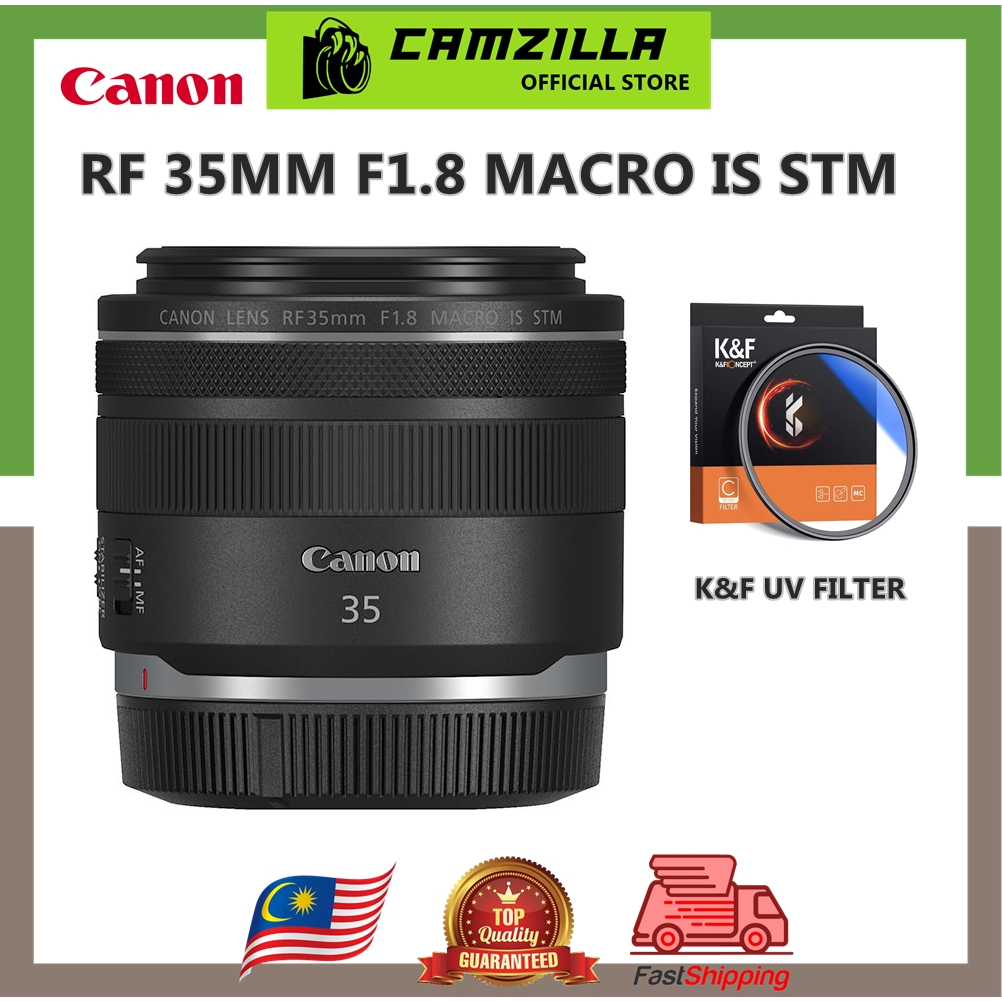 CANON RF35mm f1.8 Macro IS STM for Canon R6/R6II/EOS R/R5/R7/R10/R8/R50/ R100 /RP - (Original Canon Malaysia)