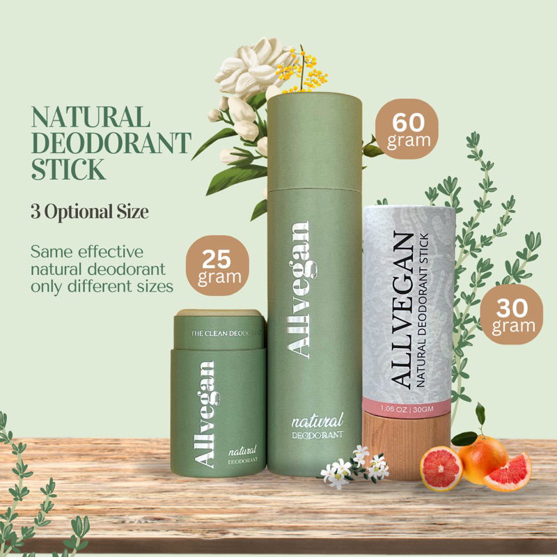 Allvegan Natural Deodorants Stick