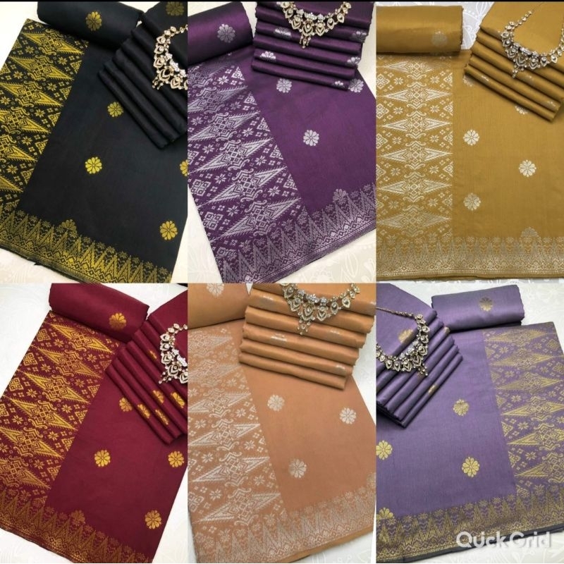 Kain pasang songket tenun tabur / tenun asli / tenun tabur