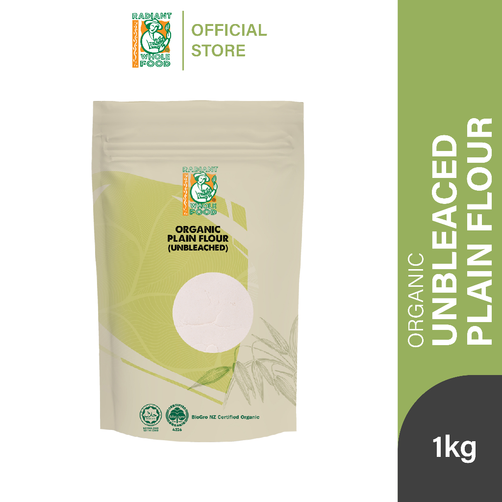 Radiant Organic Unbleached Plain Flour (1kg)