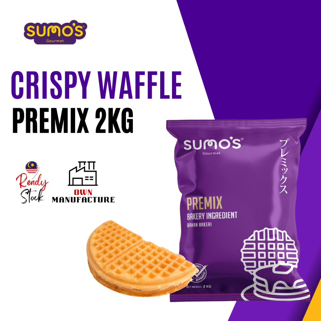 Sumo's Crispy Waffle Premix Flour - 2kg pack Halal