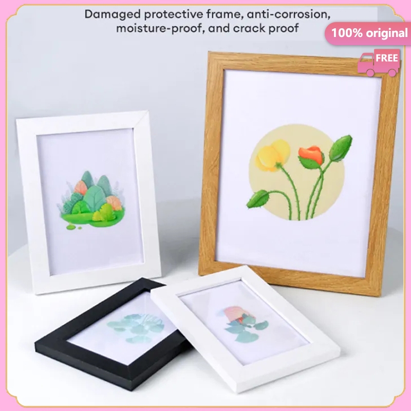 4R/A4/A3 Minimalist Photo Frame Wall Decoration Photo Frame Home Decoration Photo Frame Frem Gambar Bingkai foto Gambar