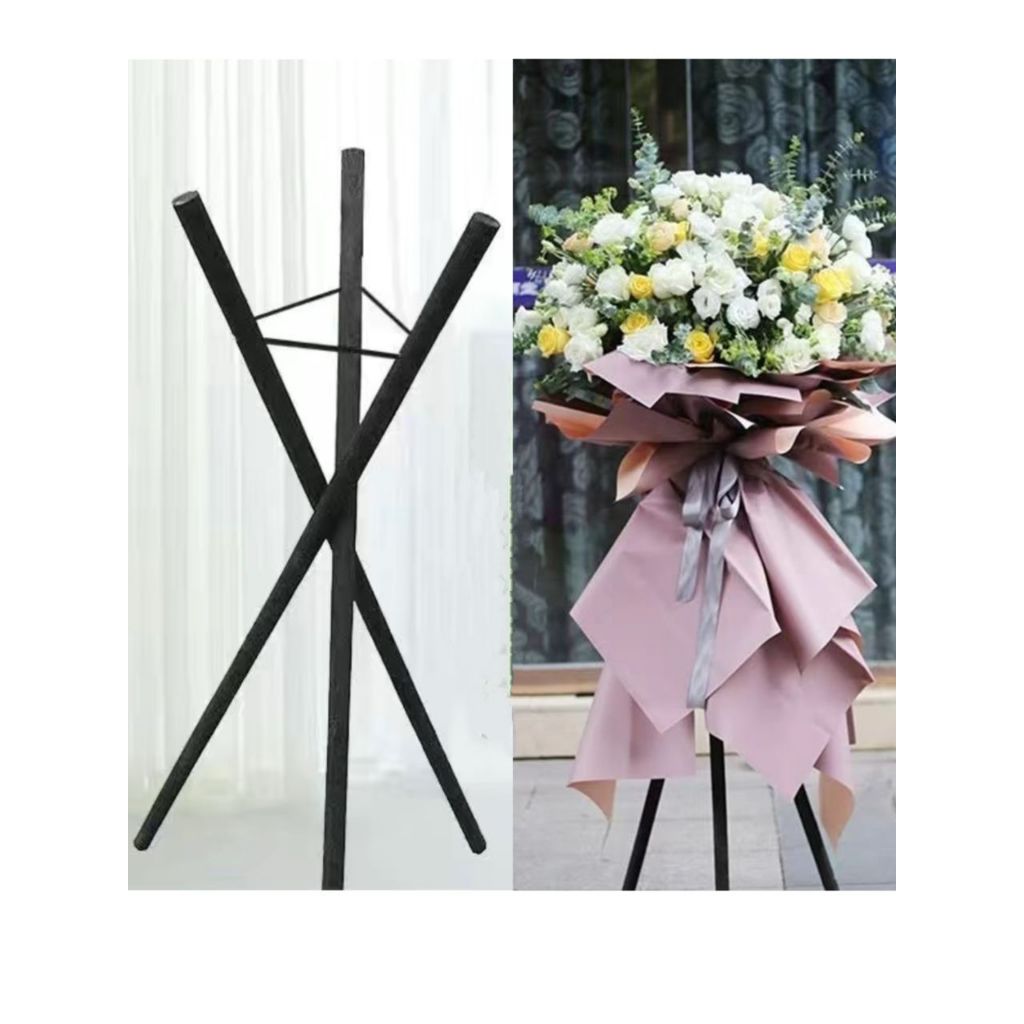 Opening Flower Stand / Event / Funeral / Floral Arrangement Flower Stand Three-leg Wooden Stand 开业花架/活动/葬礼/插花 三脚木架