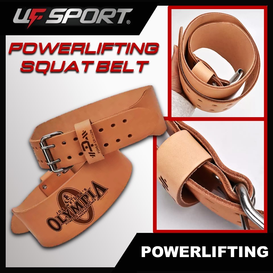 Ufsport PD Joe Weider's Olympia Brown Gym Power Weight Lifting Squat Belt