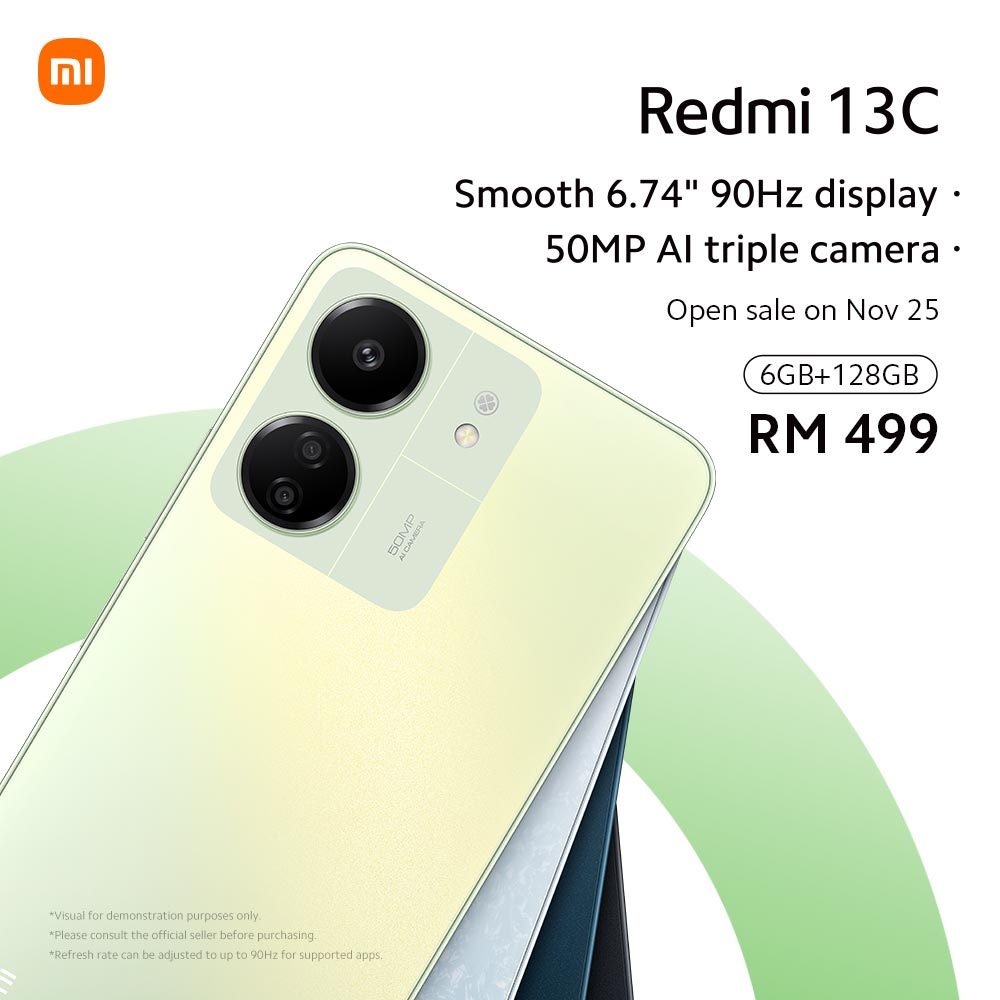 New Arrival-Redmi 13C 6GB+128GB Smartphone Smooth 90Hz 6.74’‘ display/50MP AI Triple Camera