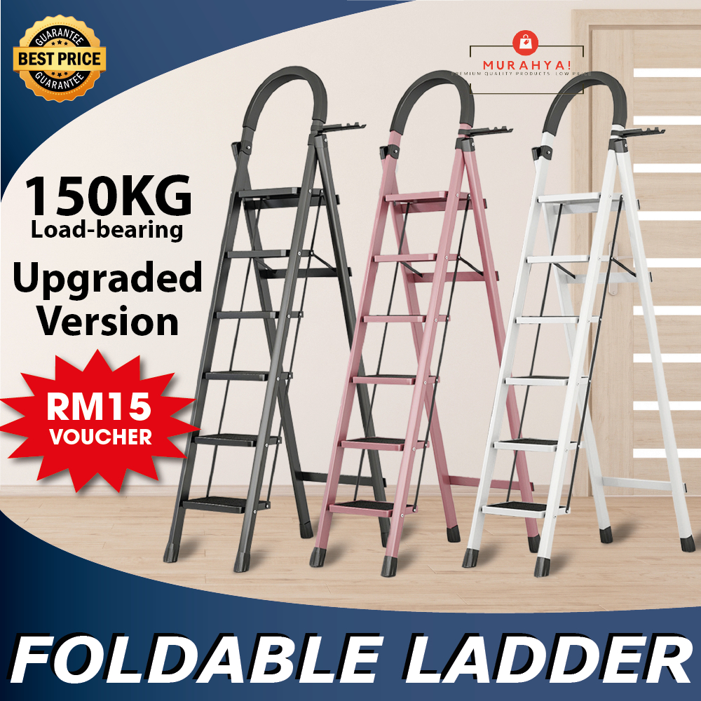 Ladder Foldable Tangga lipat Folding Ladder Multipurpose Tangga Rumah Ladder Telescopic 梯子 Antislip Pedal Portable