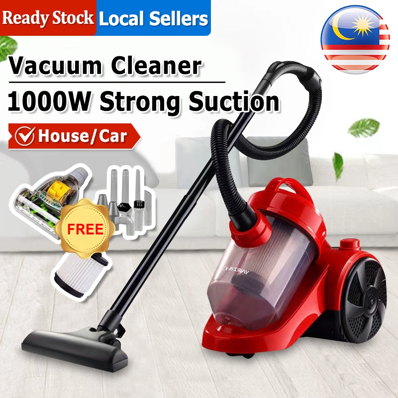 1000W Portable Cyclone Vacuum Cleaner Wet and Dry for Sofa Dust Acarid Dust-Mite Rumah Vakum