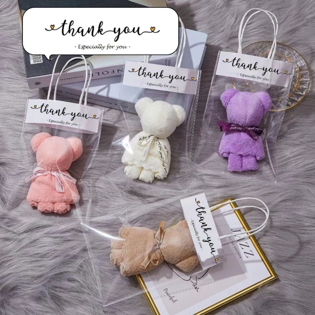 (Ready Stock ) Cute Face Towel Bear Wedding Door Gift Friendship Present Birthday Teacher Day毛巾熊伴手礼可爱