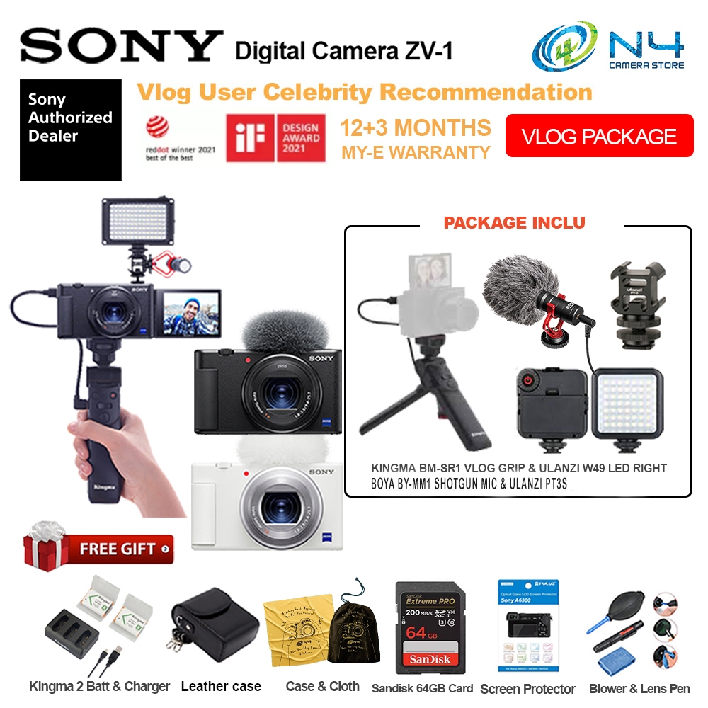 Sony Digital Camera ZV-1 Sony ZV1 Sony Camera ZV 1 [Register Online Extra 3 Month Warranty]