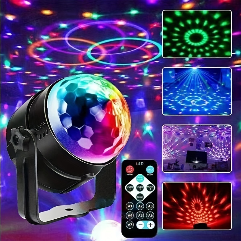 LED Party Light RGB Magic Ball Light Disco Stage Effect Lamp with Remote Lampu Disko Lampu Party Lampu LED Projector 魔球灯