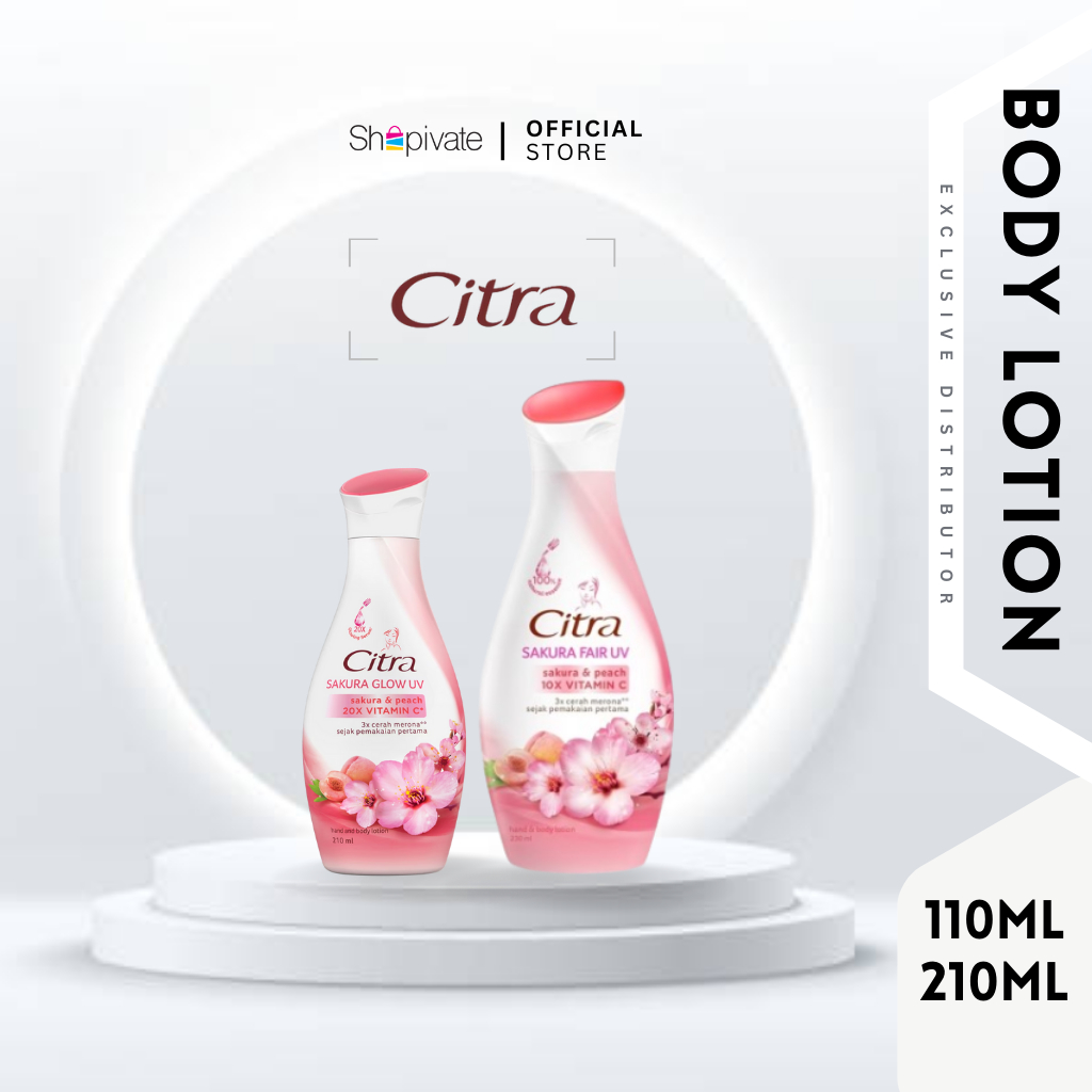 Citra SAKURA GLOW UV Hand & Body Lotion 110ml /210ml