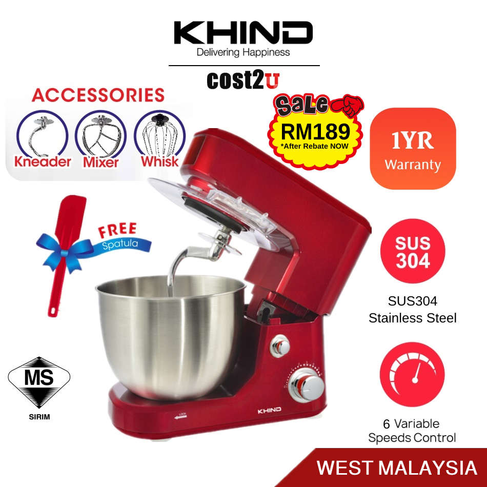 Khind / Cornell Heavy Duty Stand Mixer (Strong Power) SM506P CSM-E600SSBK Food Processor Blender Pengisar 搅拌机 Hand Mixer