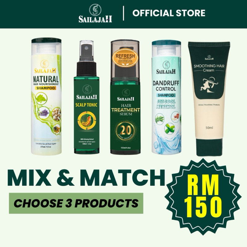 sailajah haircare semua set offer price 5in1 and free gift