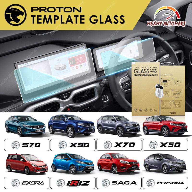 PROTON X50 X70 X90 S70 SAGA PERSONA EXORA Tempered Glass Head Unit Screen Infotainment Screen Protector Car Accesories