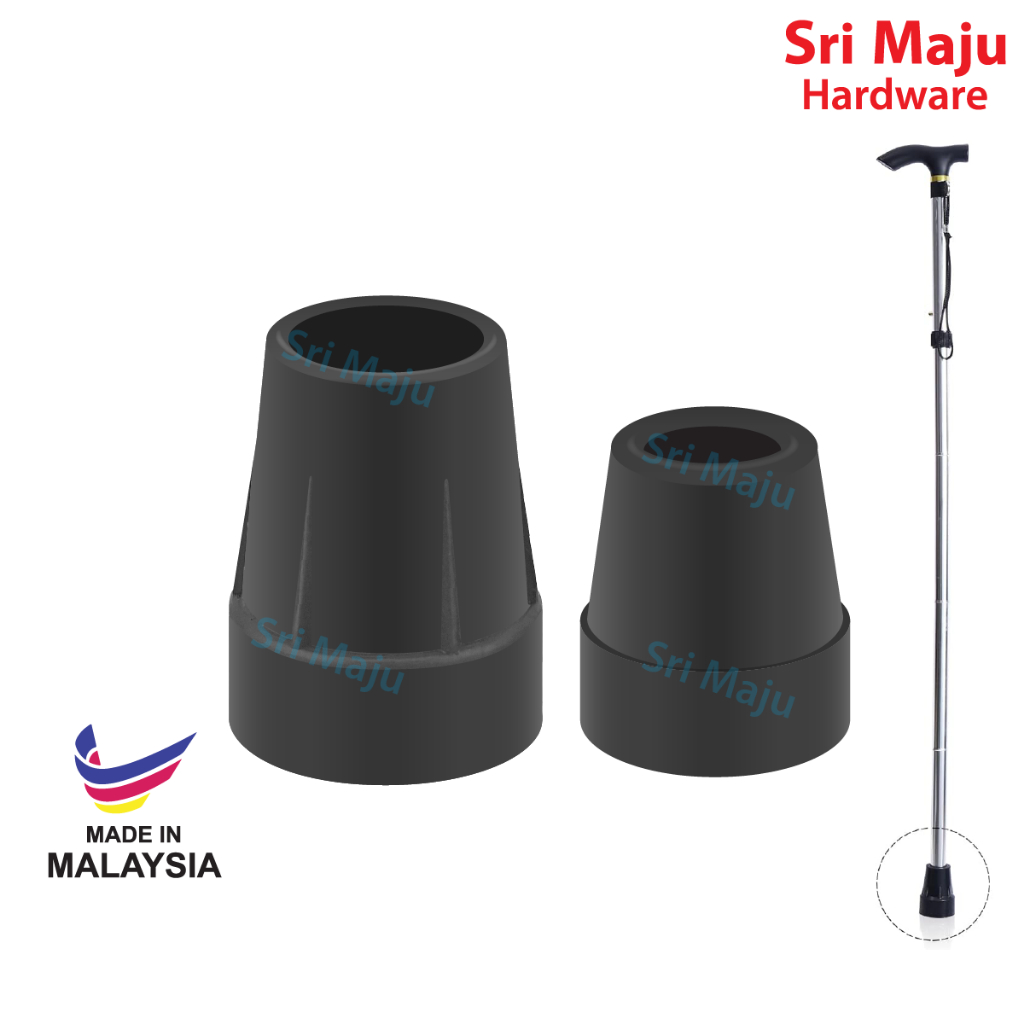 MAJU CRT Quality Rubber Crutches Tips Walking Cane Stick Forearm Crutch Cover Toe Replacement Getah Penutup Kaki Tongkat