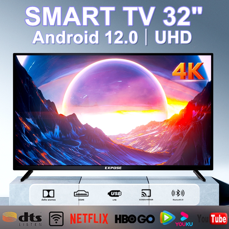 Television 32 Inch Smart TV On Sale Android 12 Flat Screen LED TV 43 Inch TV Multi-Ports Monitor