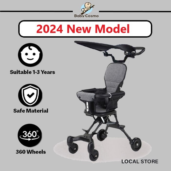 Foldable 2 Way Baby Stroller Magic stroller 4 wheels Ultra lightweight Foldable strollers Kids Stroller 婴儿手推车