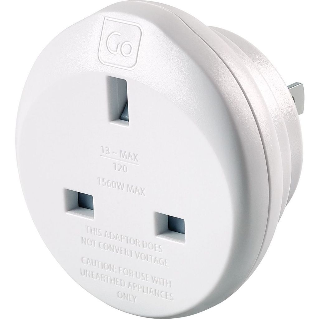 Go Travel Uk-Japan/Usa Adaptor (White)