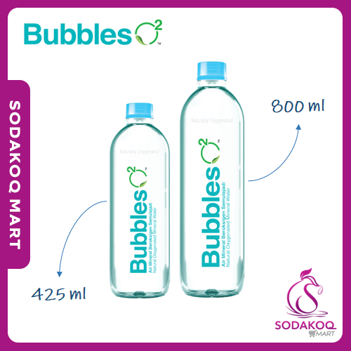 [READY STOCK] Bubbles O2 Air Mineral (425ml/800ml)