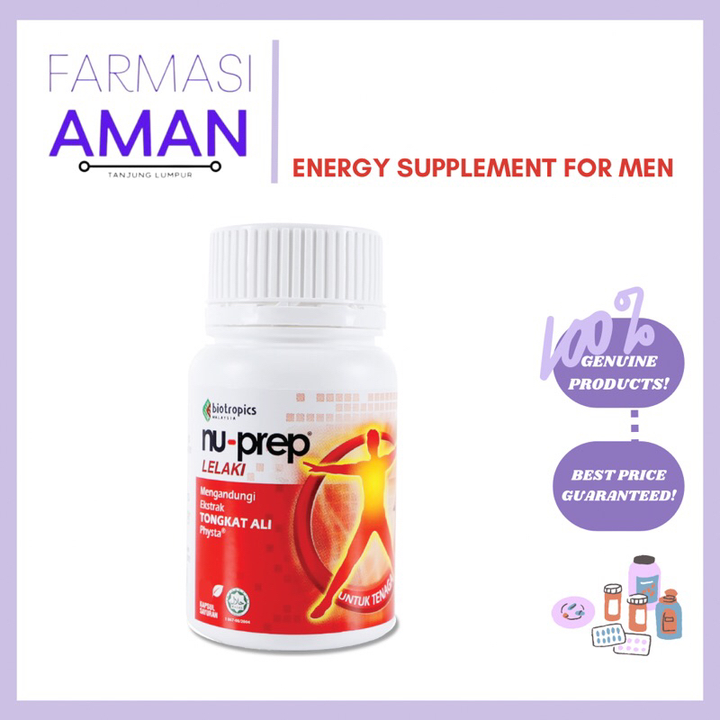 [EXP 10/2028] Nu-Prep Lelaki Tongkat Ali 60's