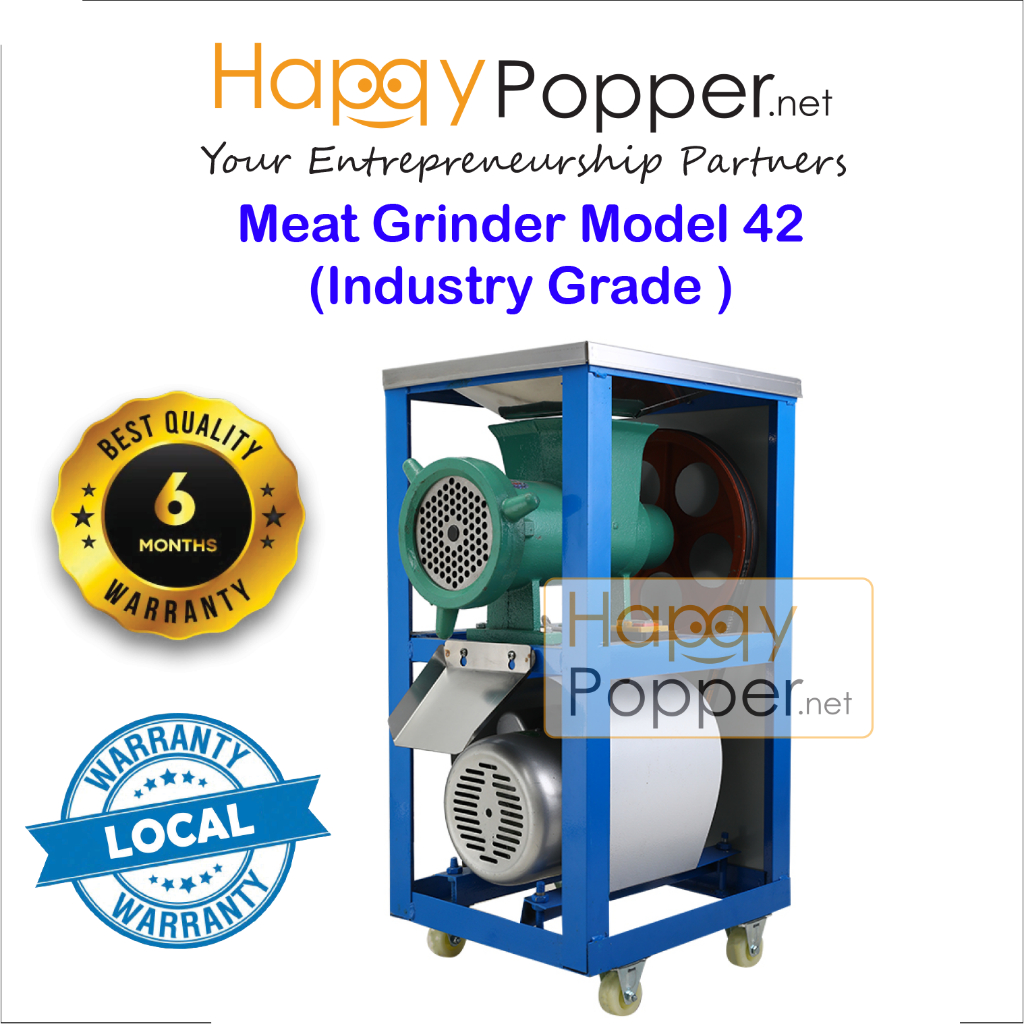 Happypopper Mesin Daging Commercial Industry Grade Powerful Electric Meat Slicer Mincer Grinder Heavy Duty Model 42