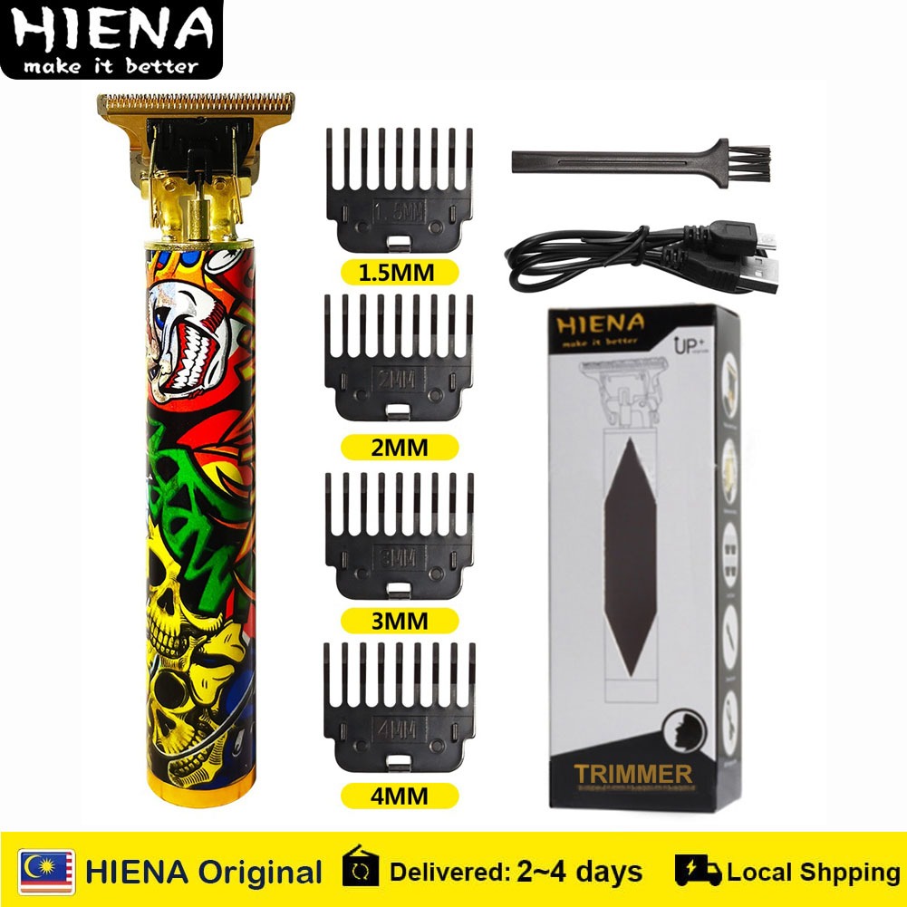 HIENA Hair Trimmer T Blade All-metal Cordless T9- Professional Hair Clipper Electric Haircut Hair Trimmer