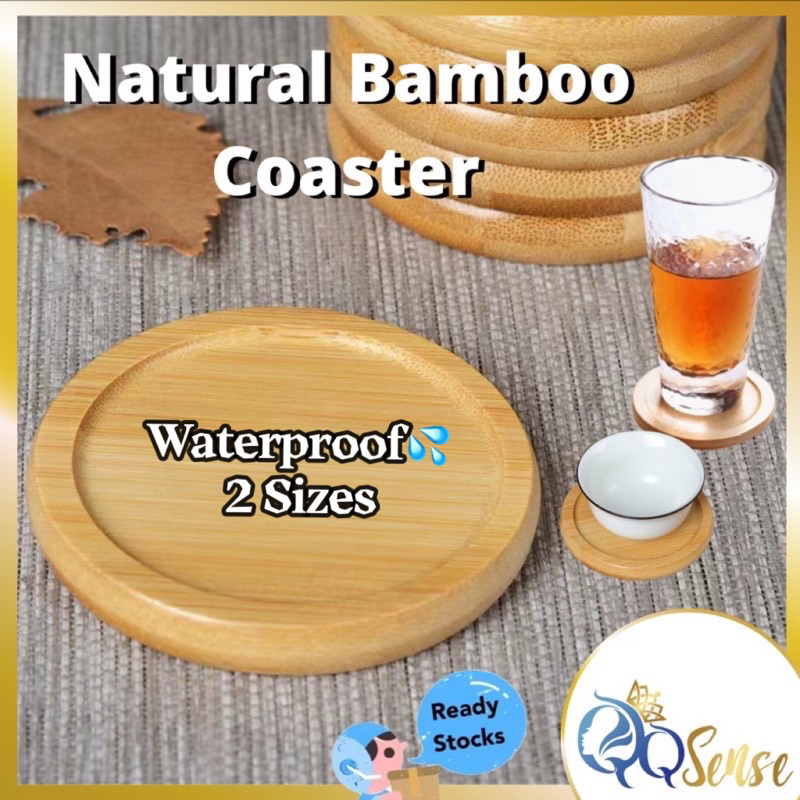 Bamboo Wood Coaster Placemats Cup pad 木杯垫木垫 拍摄道具 Retro Insulation Cup Tray Photography Props Wooden Coaster Cup Mat