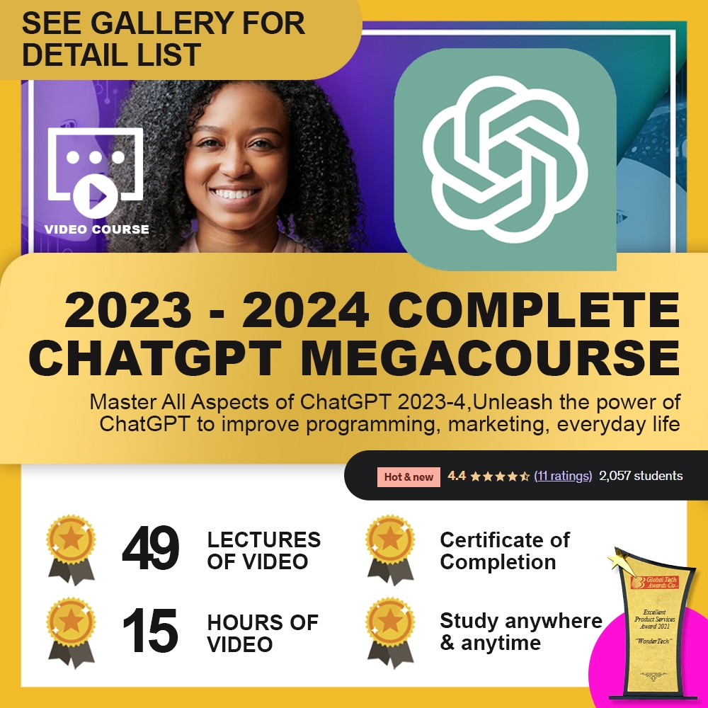 [Video Course] Complete ChatGPT Megacourse: Master All Aspects of ChatGPT