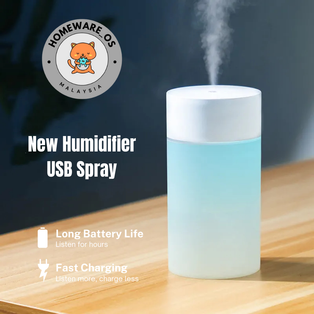 HomeWare Ultrasonic Wire Mini Air Humidifier Air Diffuser Purifier Aroma for Home Room 7 Led Colour