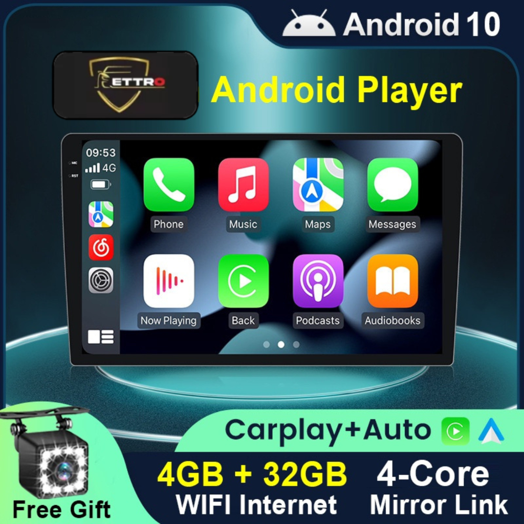 Car Android Player Style [ + ] 7"9"10 inch Quad Core Car Multimedia MP5 Player Free Reverse Camera