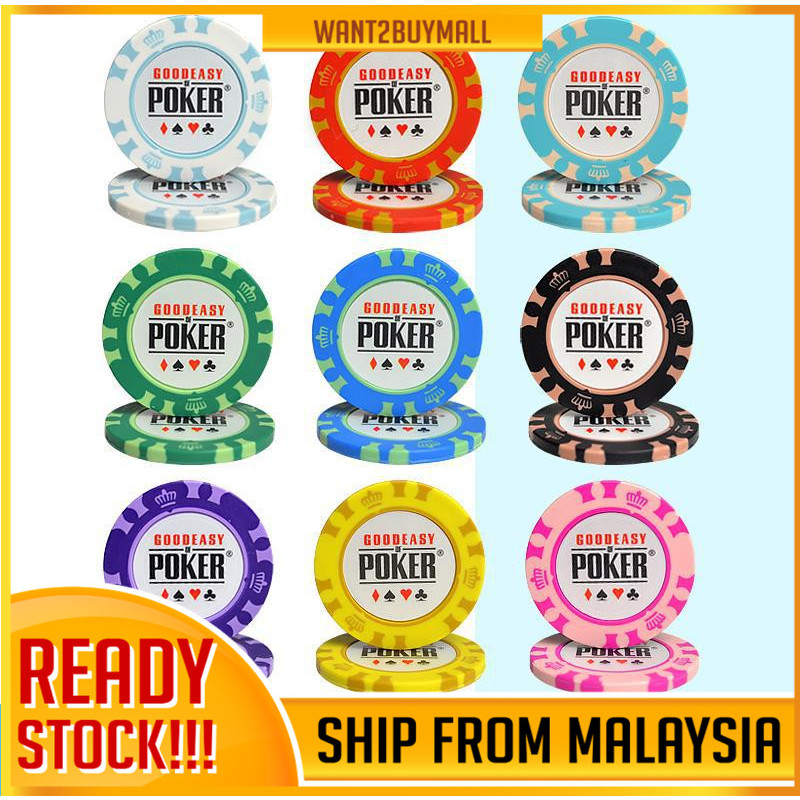 14g No Value Premium Color Casino Poker Chips Poker Set Monte Carlo Texas Holdem Poker Game Playing Card Chip 德州扑克筹码