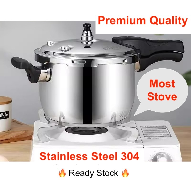 MLK 🔥 Premium Quality 🔥 Stainless Steel Pressure Cooker/ High Quality Safety/Gas, Electric, Vitro, Induction Suitable