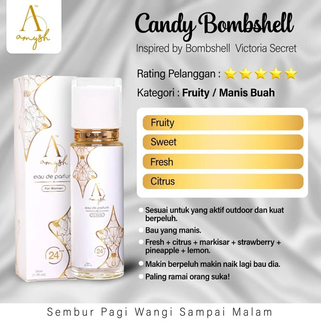 AMYSH PERFUME (HQ) % BAU MACAM ORIGINAL TAHAN LEBIH 24 JAM