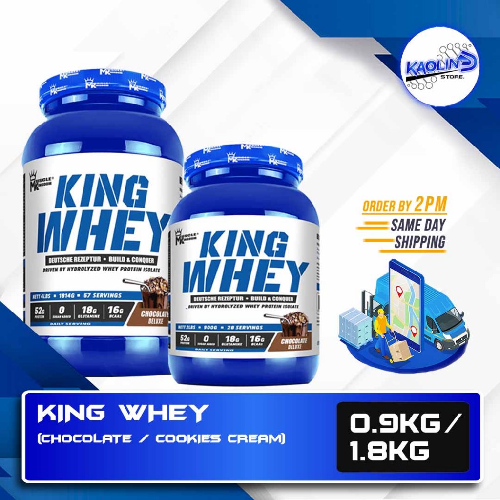 Muscle Kingdom King Whey , Whey Protein 1.8Kg, Muscle Building, Lean Gainer, Protein Supplement