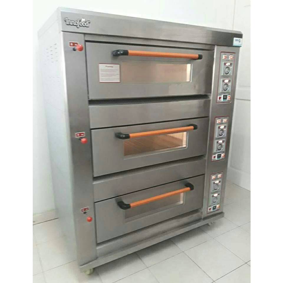 INNOFOOD Gas Oven 3 Deck 6 Tray GDO-36L Heavy Duty Commercial Industrial 燃气烤箱工业商业经济重型高效生产率.