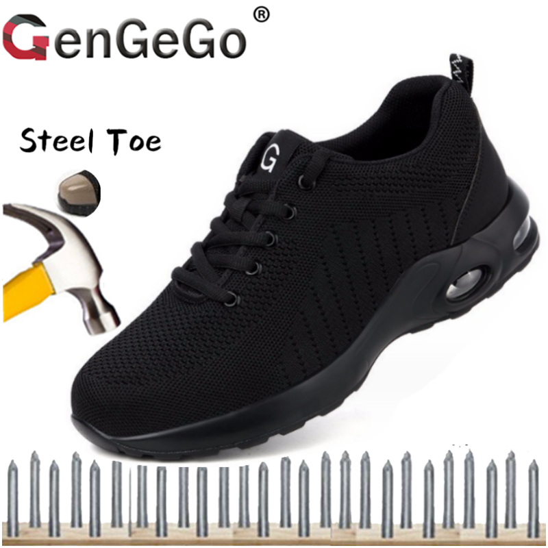 （COD 3 Days Delivery）Safety Shoes Steel Toe low-cut Anti Smashing Light Breathable And Puncture Work Shoes
