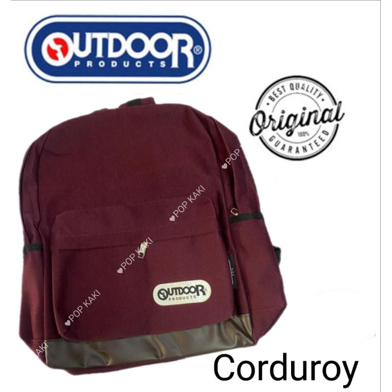 OUTDOOR School bag/OUTDOOR CORDUROY BACKPACK/BAG Sekolah OUTDOOR/ #school bag#bag sekolah#backpack#havesack#书包#背包