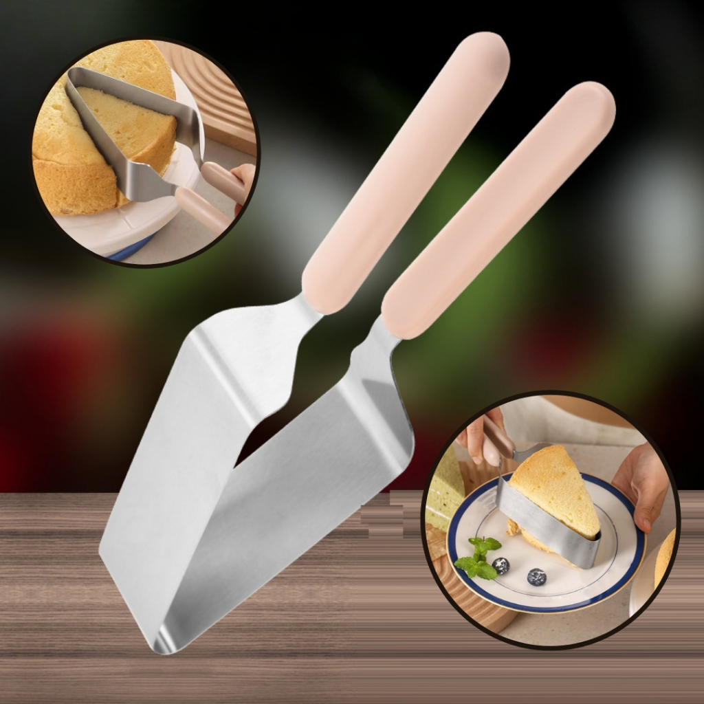 Cake Slicer Cutter Server Fondant Pastry Serving Cheesecake Divider Tong Stainless Steel Pie Dessert Bread Slicing Tool