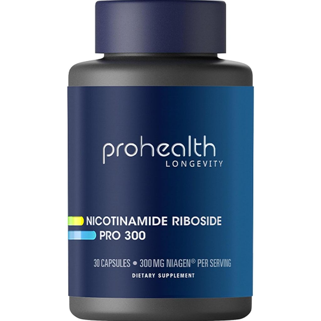 ProHealth Nicotinamide Riboside Pro 300. Patented NIAGEN NAD Supplement. 300 Studies. Plus TMG for Methylation.