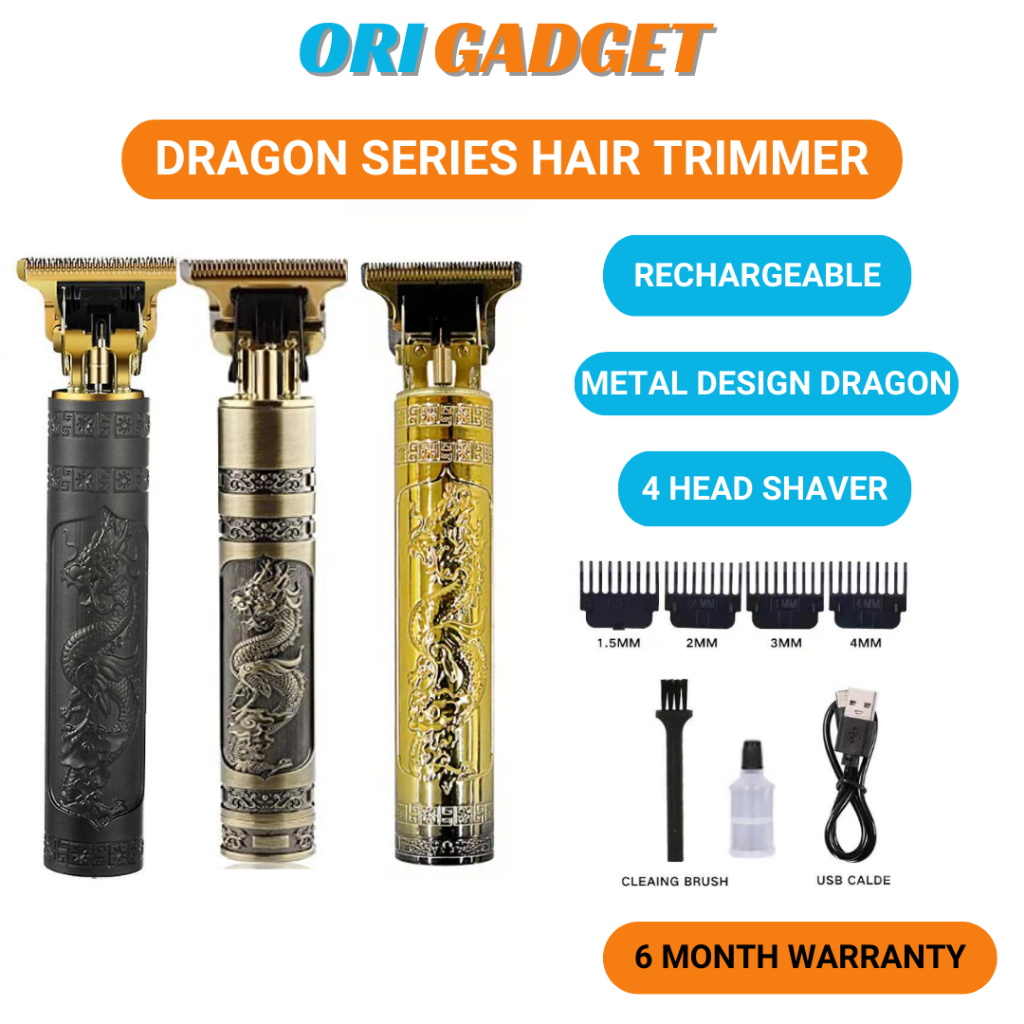 Electric Hair Trimmer Clipper Cordless USB Rechargeable Mustache Shaver Haircut Machine Mesin Rambut Original 剪頭發工具