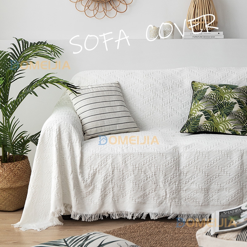 Ready Stock Modern Sofa Cover White Nordic ins cover universal Washable sofa towel cushion release cover